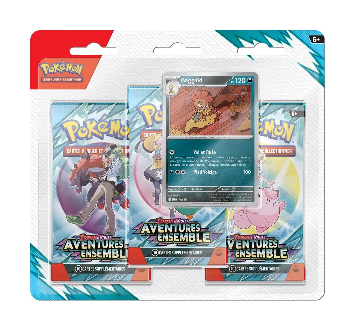 Pack 3 Boosters Aventures Ensemble
