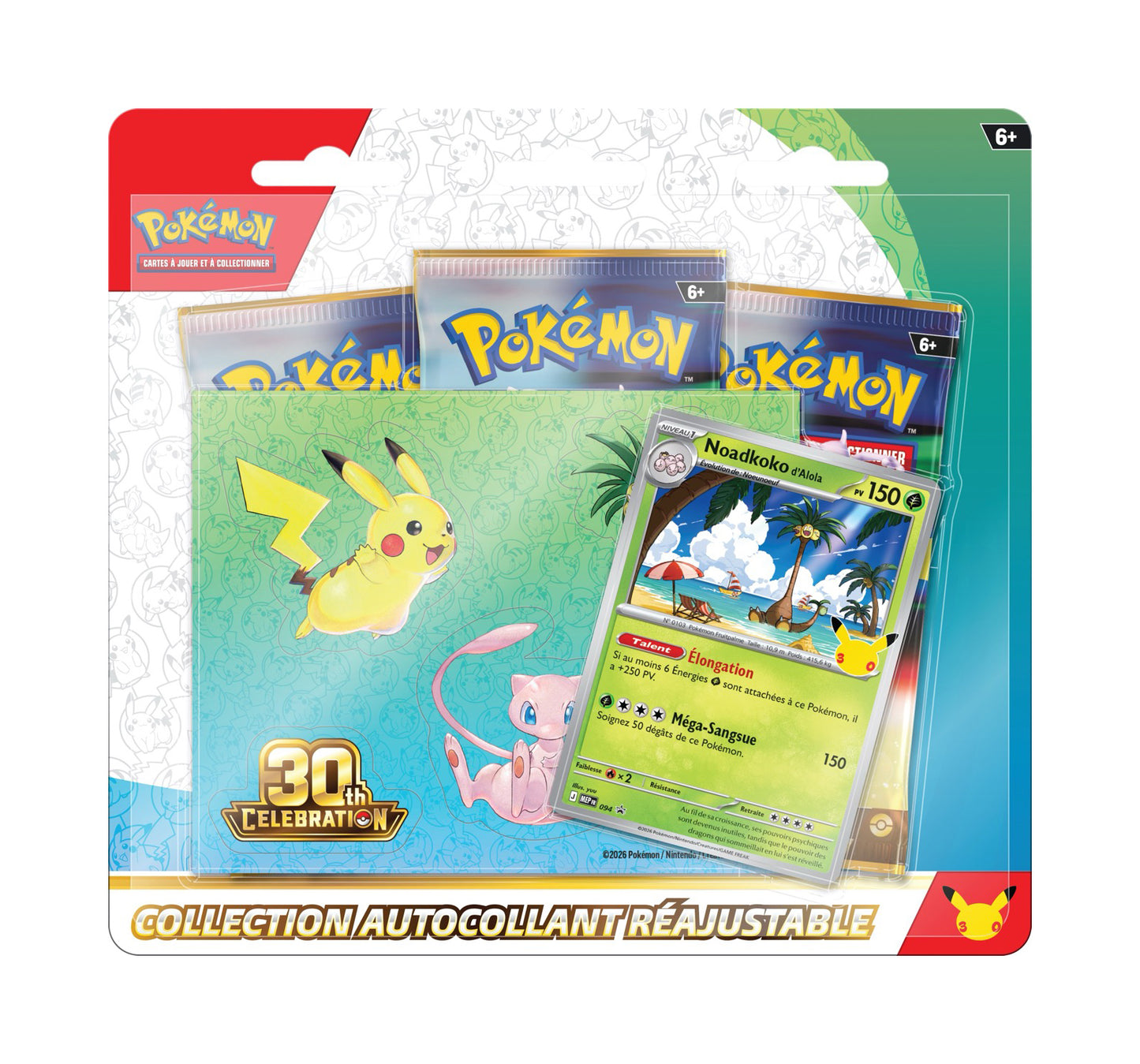 Pack 3 Boosters + Autocollant 30ème Anniversaire