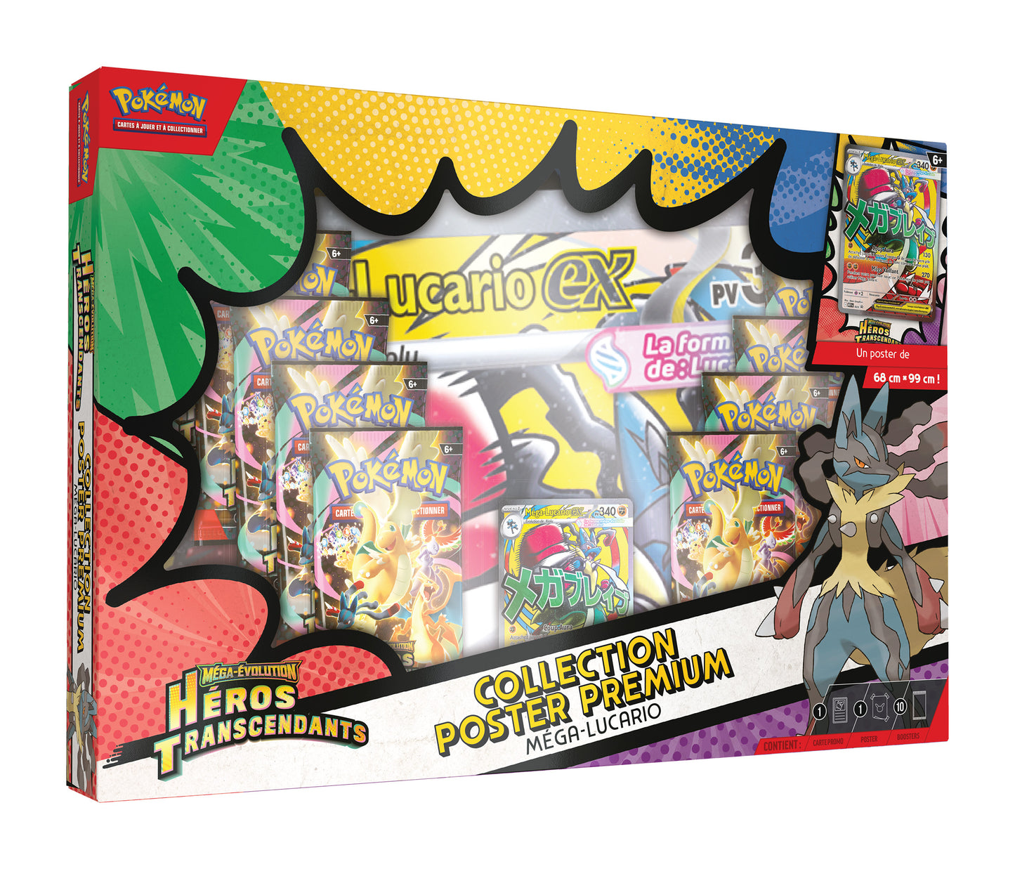 Coffret Collection Poster Premium - Mega-Lucario