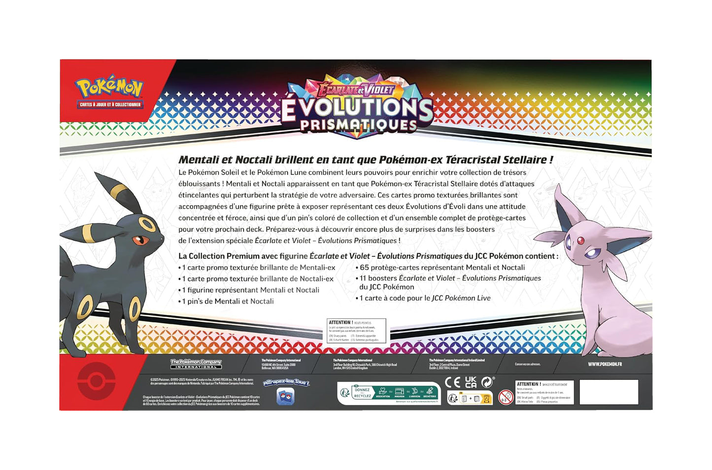 Coffret Premium Figurines Évolutions Prismatiques - Mentali / Noctali