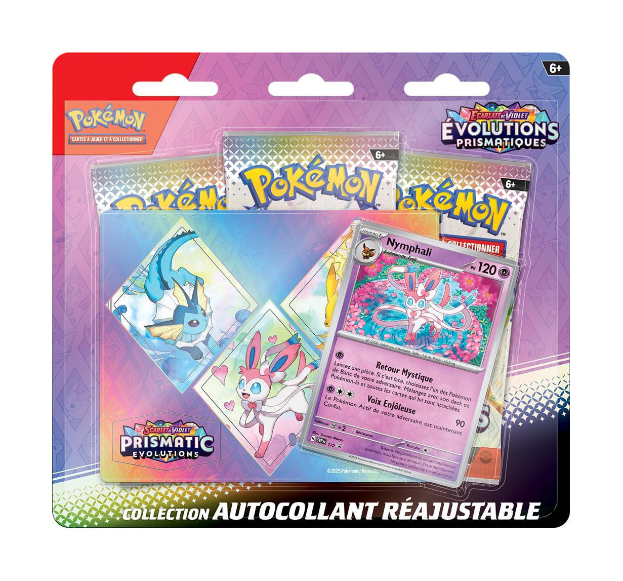 Pack 3 Boosters + Autocollant Évolutions Prismatiques