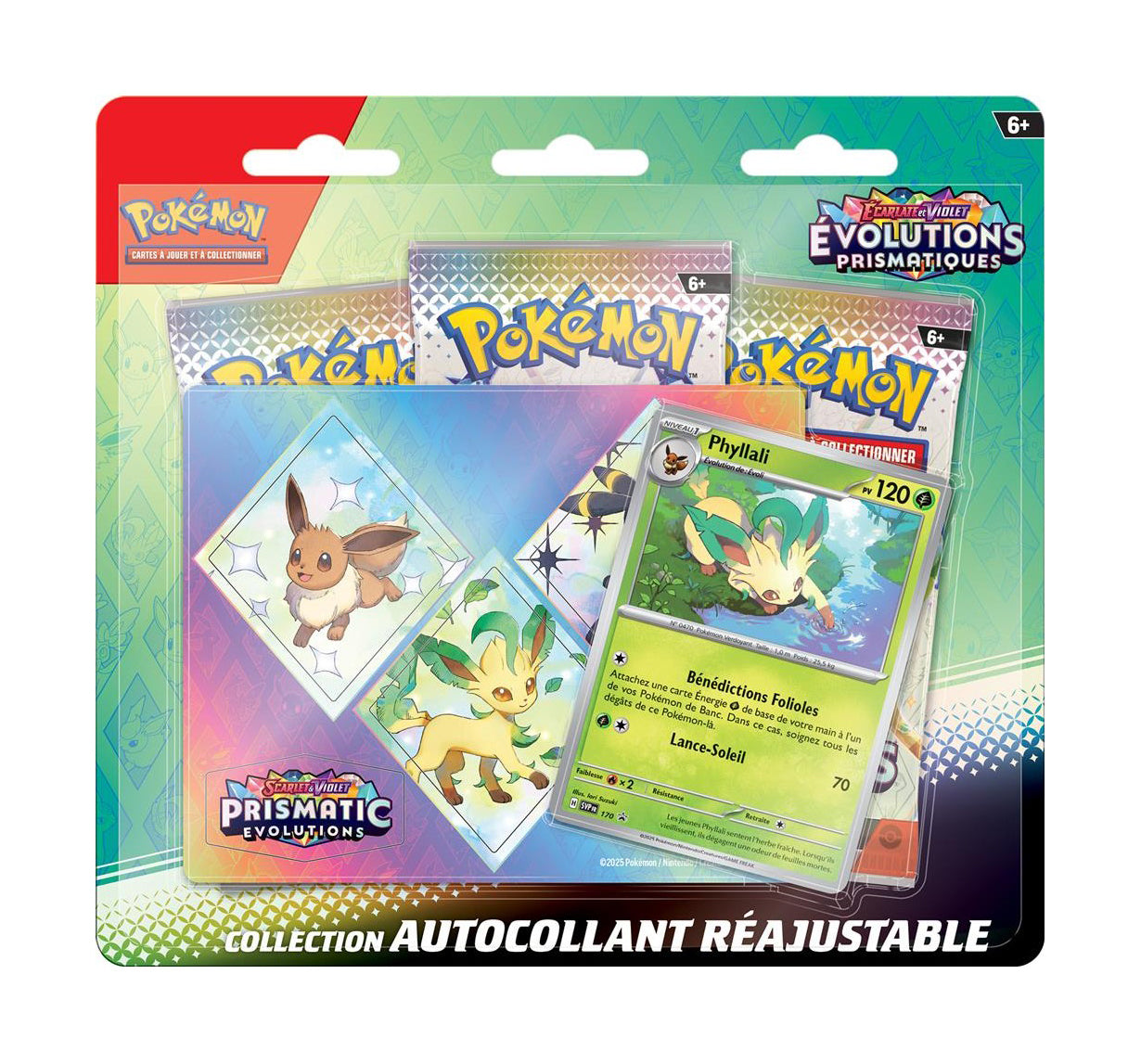Pack 3 Boosters + Autocollant Évolutions Prismatiques