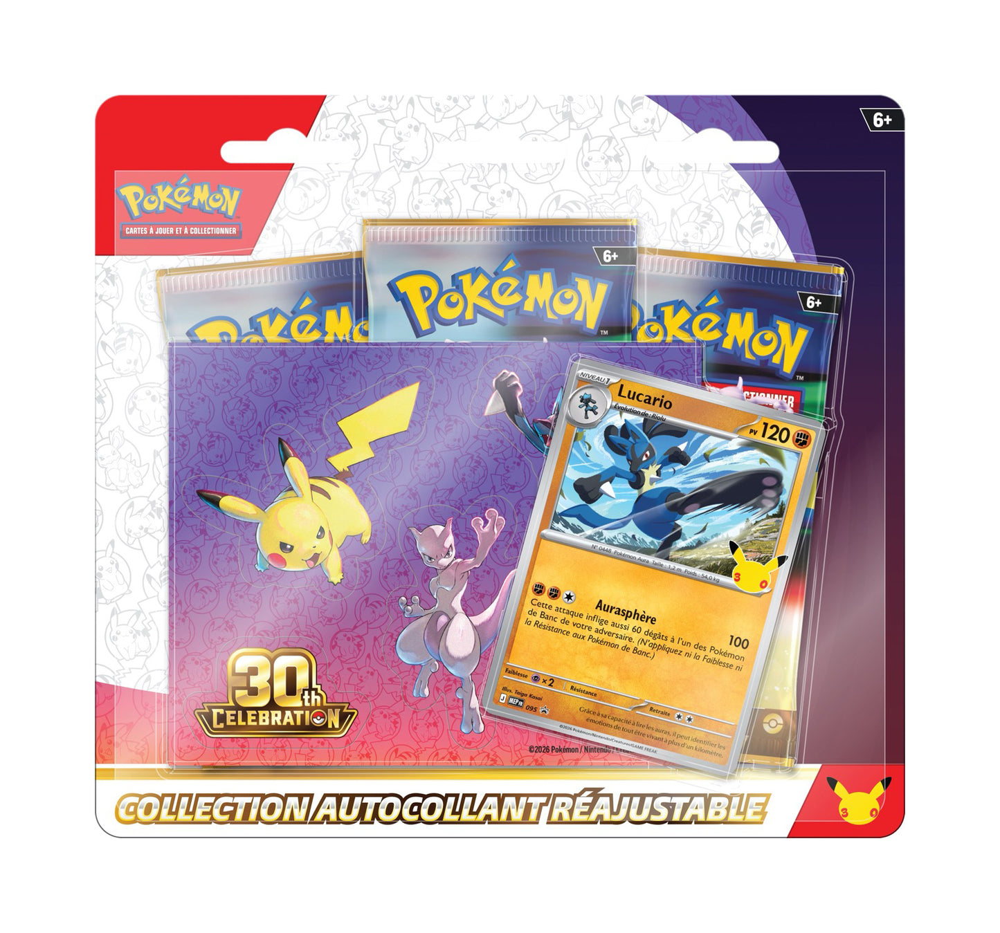 Pack 3 Boosters + Autocollant 30ème Anniversaire