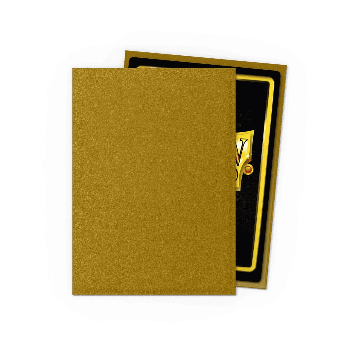 Pack de 100 protège-cartes Matte Gold